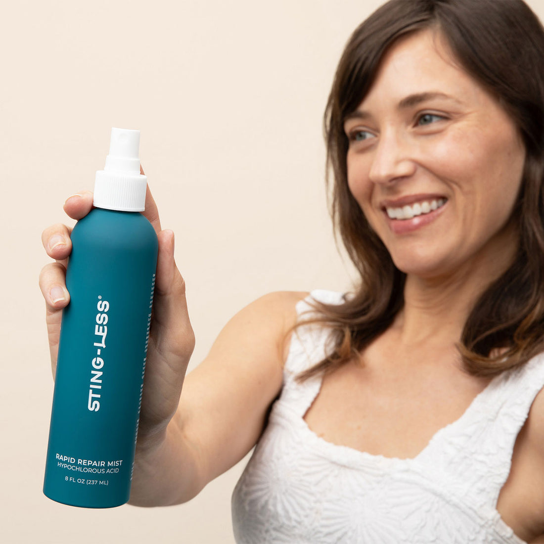 Ingredient panel for hypochlorous acid skin spray, alcohol-free