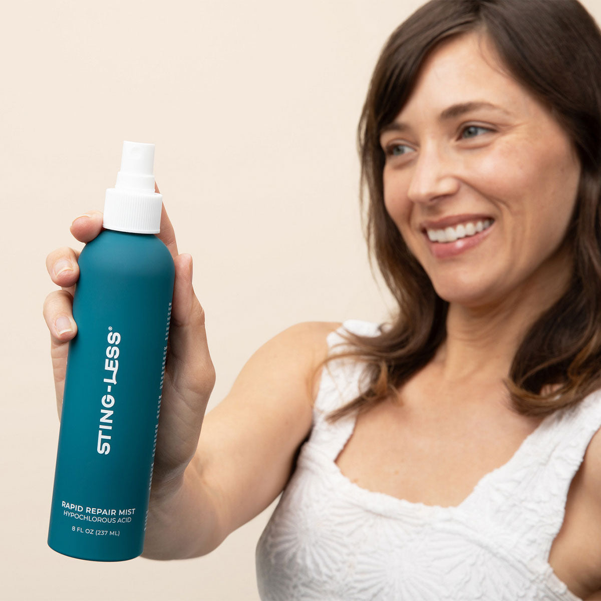 Ingredient panel for hypochlorous acid skin spray, alcohol-free