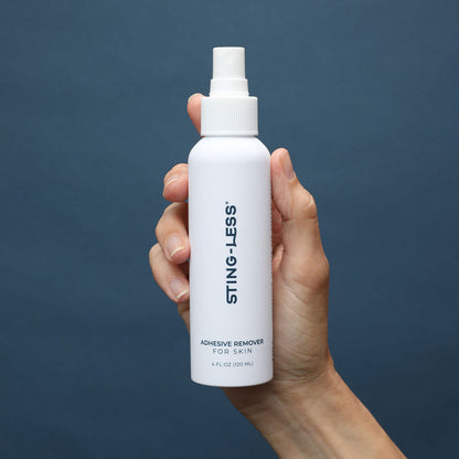 Sting-Less Adhesive Remover for Skin