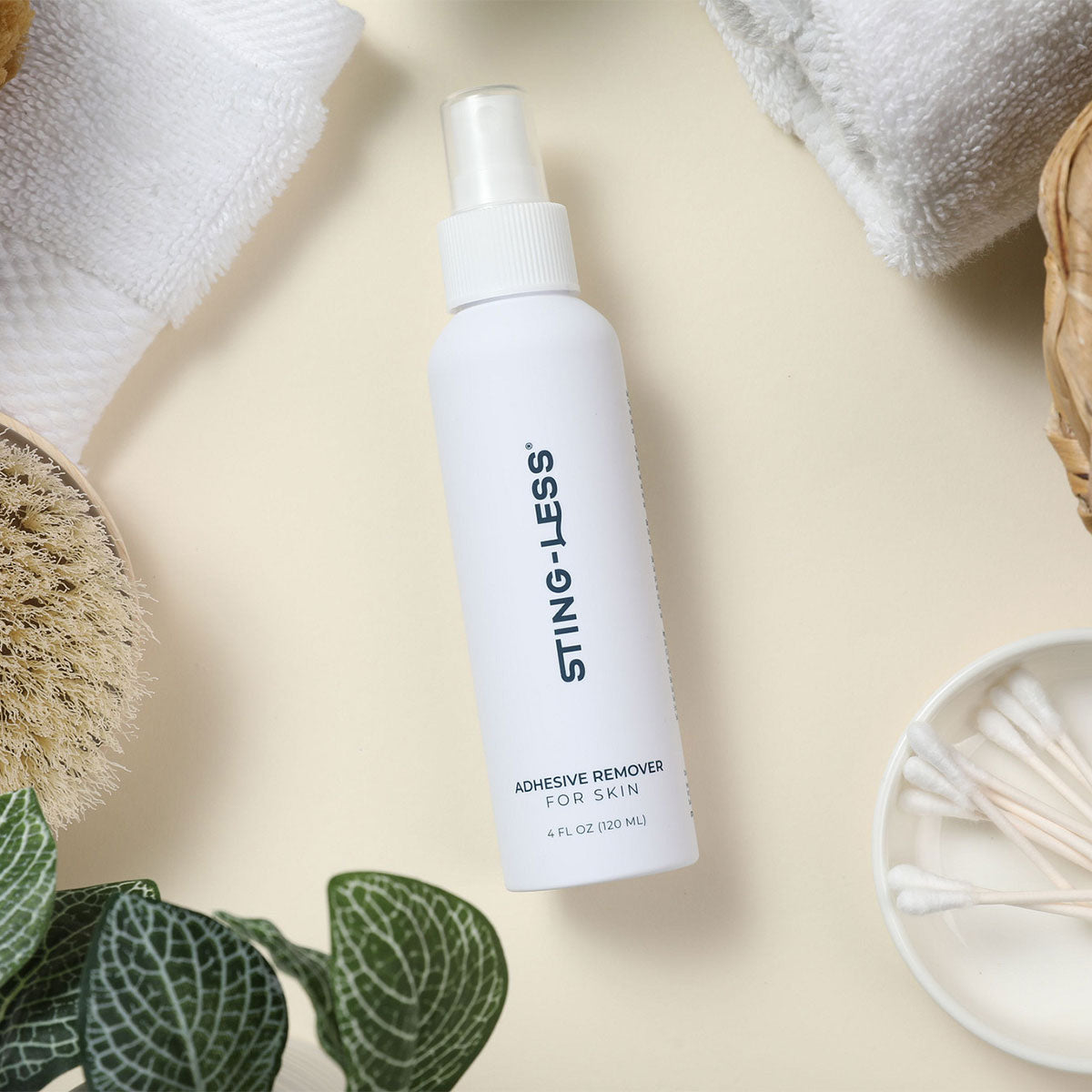 Sting-Less Adhesive Remover for Skin