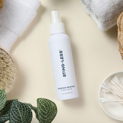 Sting-Less Adhesive Remover for Skin