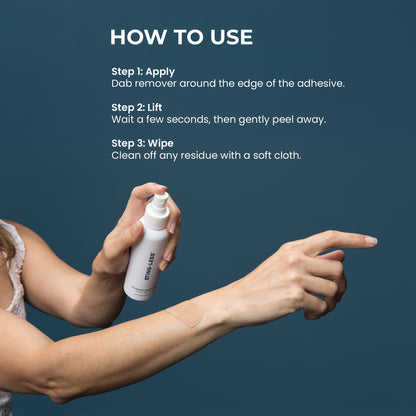 Sting-Less Adhesive Remover for Skin