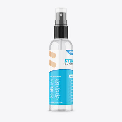 Sting-Less Adhesive Remover for Skin